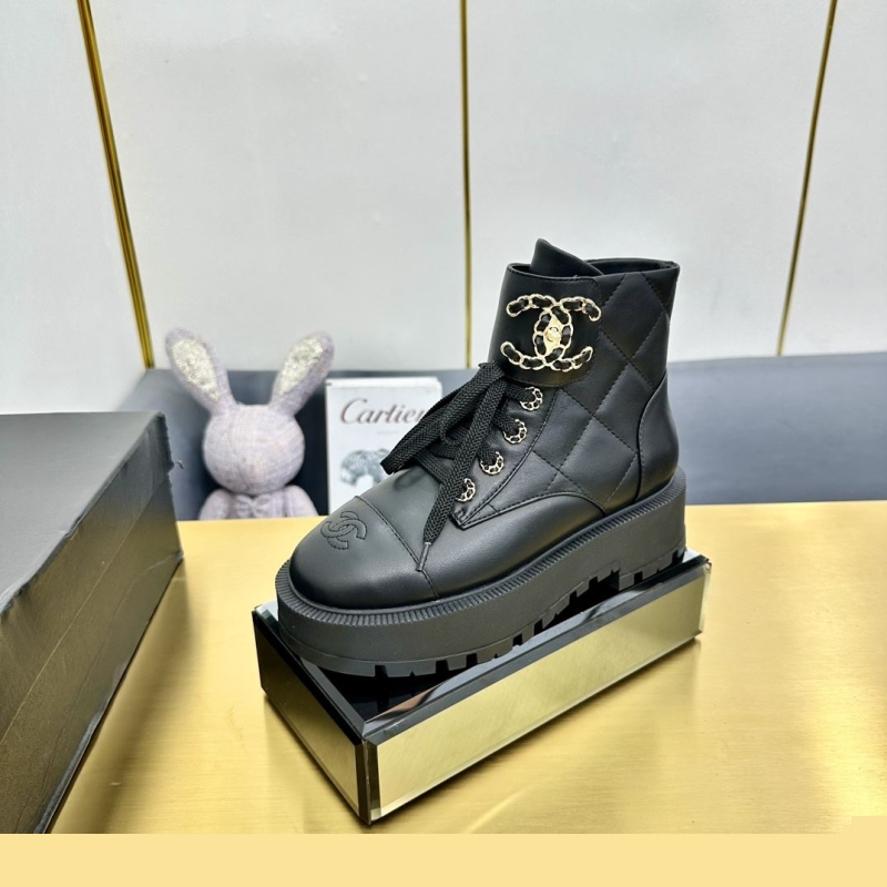 Ch*el leather shoes
